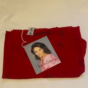Diane Von Furstenberg Silk Red Scarf